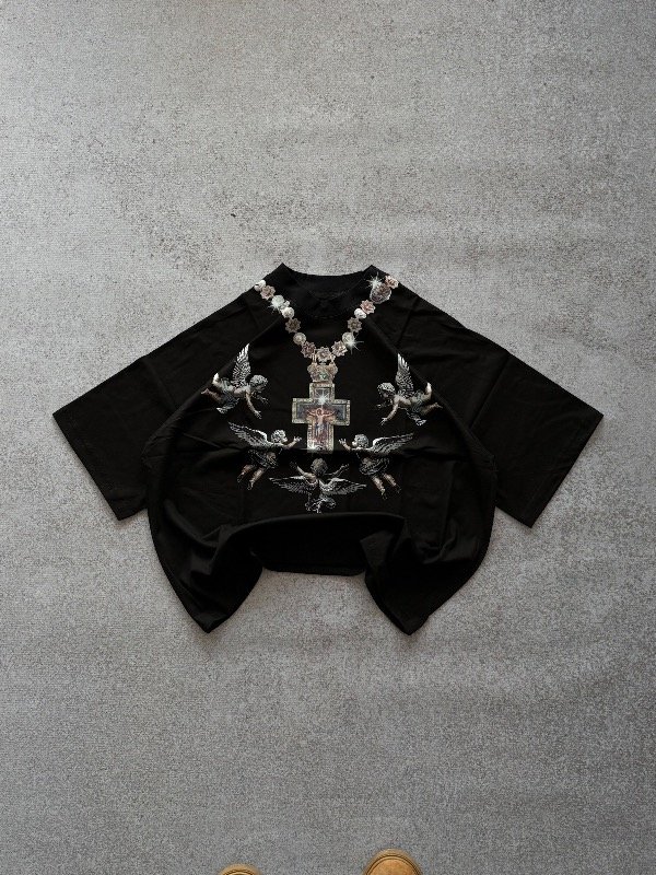 Producto - TSHIRT BOXY CHAIN ANGELS