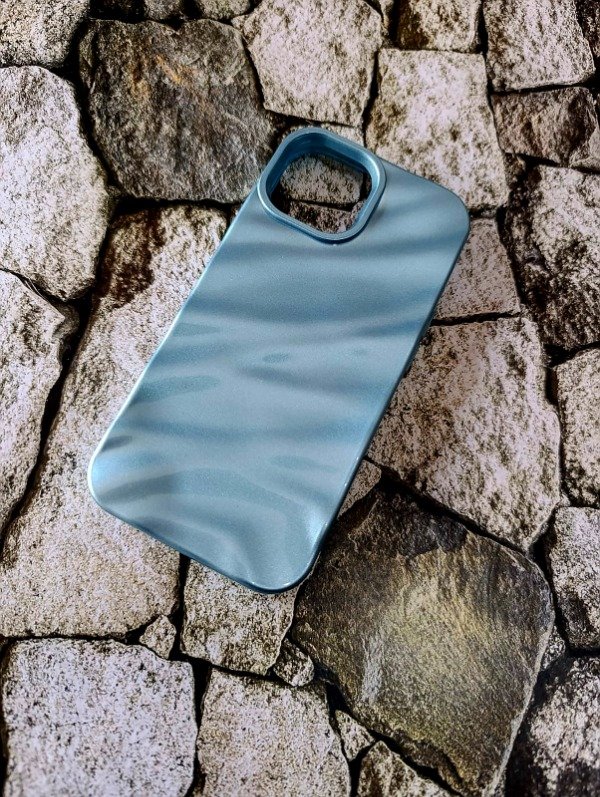 Producto - Funda tpu Wanda glitter iPhone 15 celeste