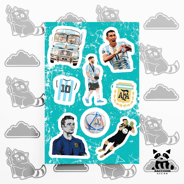 Producto - Plancha de Stickers La Scaloneta 1