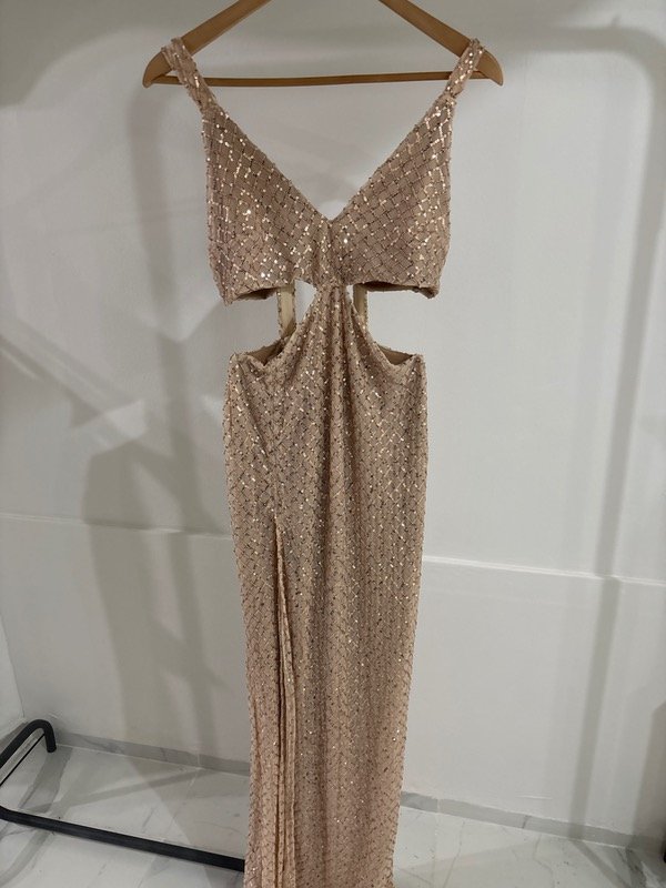 Producto - Vestido rubí confeccionado en palliette - 0