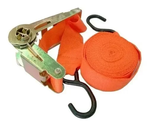 Producto - Cinta de Amarre QKL 5m Naranja con Crique Modelo AB72 para Auto y Camioneta