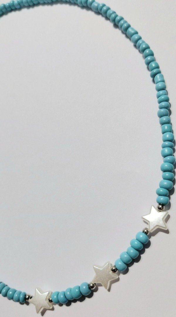 Producto - Collar Argentins con 3 Estrellas Perladas - 2