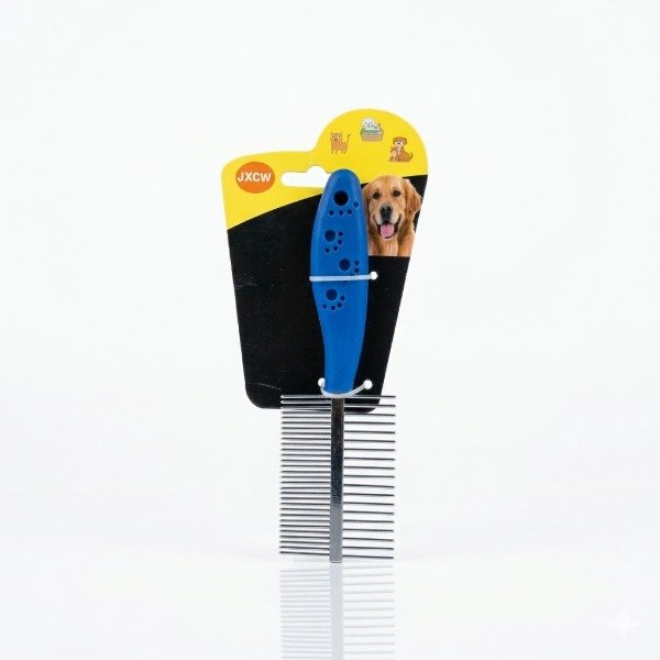 Producto - Peine Doble Metal con Mango Plastico 24168