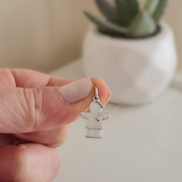 Producto - Dije nenita de plata rodinada