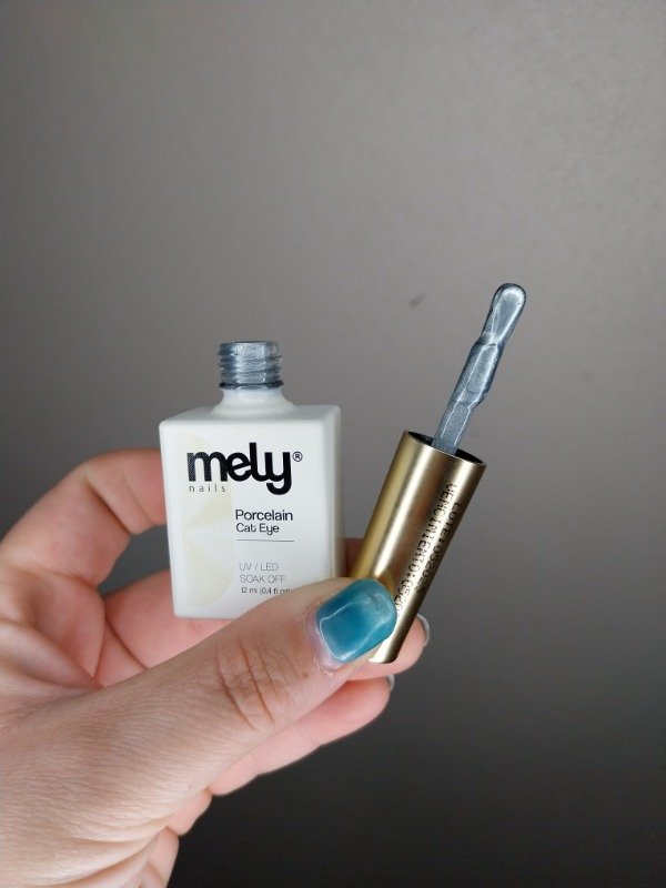 Producto - Esmalte semipermanente ojo de gato plateado mely