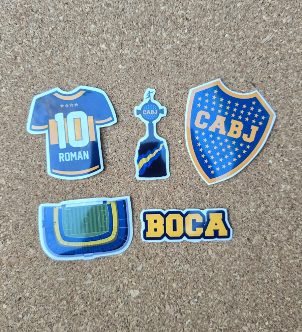 Producto - Pack de 5 stickers boca juniors