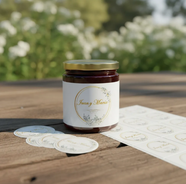 Producto - Etiquetas Para Imprimir Casamiento Flores Blancas Editables