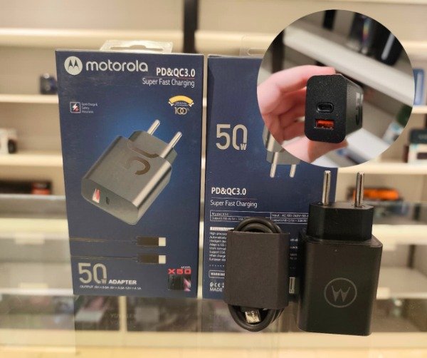Producto - CARGADOR MOTOROLA 50W TIPO C - 1