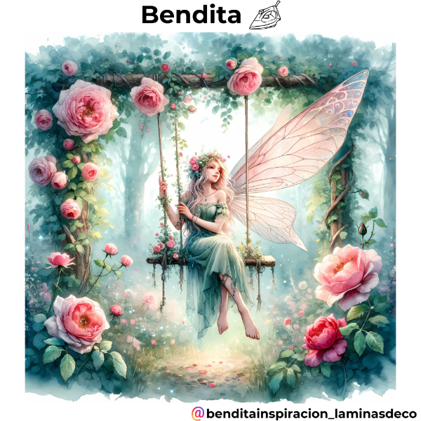 Producto - HADA EN HAMACA PLANCHA