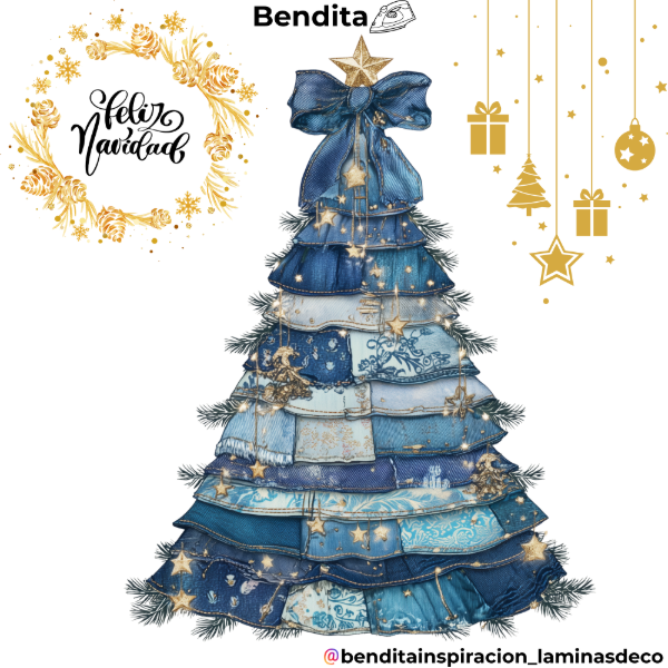Producto - Bendita Plancha 018 Navidad y patchwork