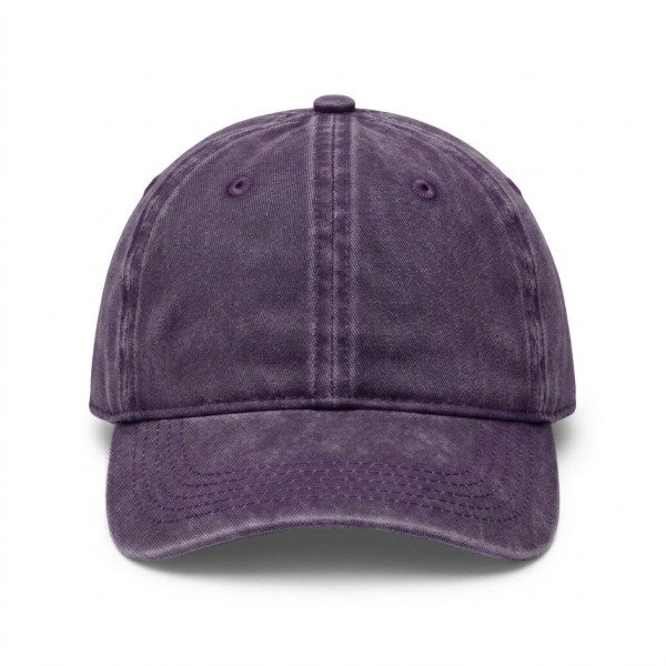 Producto - gorra lisa infantil color violeta desgastada vintage regulable