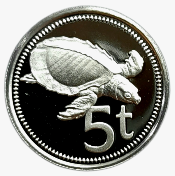 Producto - Papúa Nueva Guinea PROOF 5 Toea 1976 Tortuga (16.000) Km#3 Unc