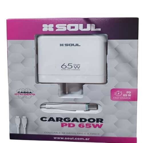 Producto - Cargadro Soul 65W cable incluido C a C