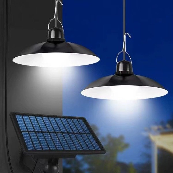 Producto - 3008B Lampara X2 Solar Luz Fria Colgante Control Remoto Exterior - 2