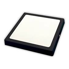 Producto - PLAFON SUPERFICIE 12W CUADRADO NEGRO AKAI