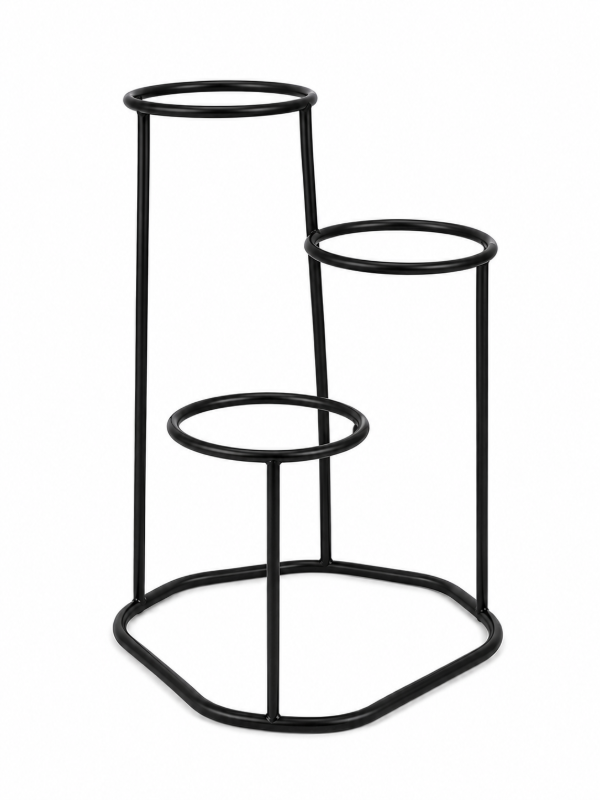 Producto - Portamaceta Metálico De Hierro 25cm para 3 macetas - C04