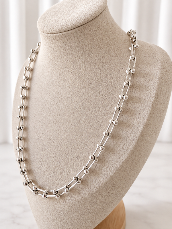 Producto - Collar TIFFANY Plata 925 italiana maciza (45cm largo total) - 1