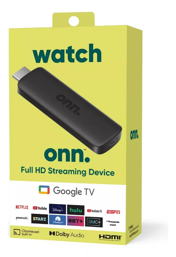Producto - Onn Google Tv Full Hd Streaming Device 2024 8gb 1.5 Gb Ram con Magis tv Gratis