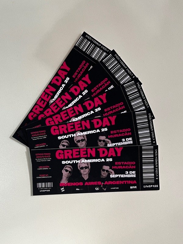 Producto - Entrada Green Day