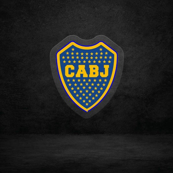 Producto - Escudo Boca con vinilo - 30x26
