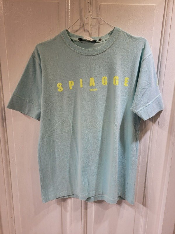 Producto - Remera A+ celeste logo fluo Talle M - PRECIO: 24X