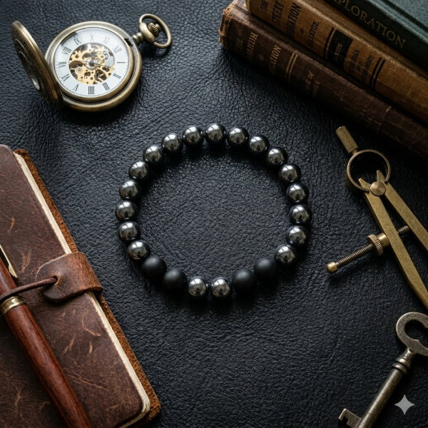 Producto - Pulsera onix y hematite 2