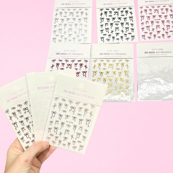 Producto - STICKER MOÑO METALIZADOS Y DE COLORES CITY GIRL