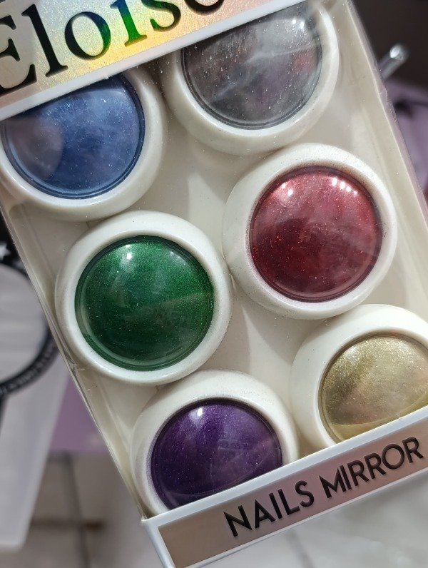 Producto - Polvo espejo cromo x 6 colores