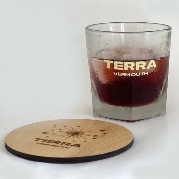 Producto - Posavasos Terra Madera Grabada