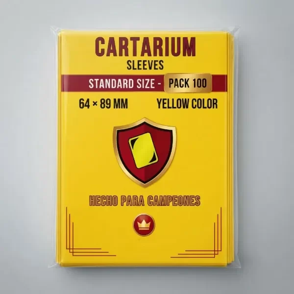 Producto - Sleeves Cartarium Standard 64x89 mm Amarillas Commander Pack x100 - 1