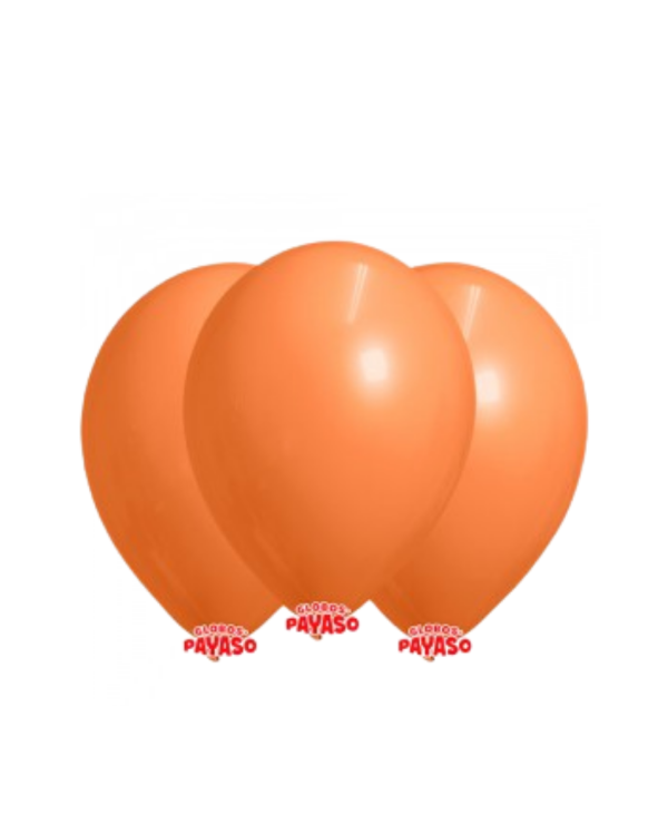 Producto - Globby 12" Liso Decorador Naranja x25 Unidades