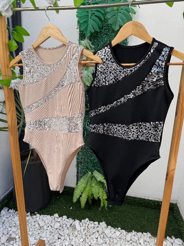 Producto - Body Combinado Lentejulas