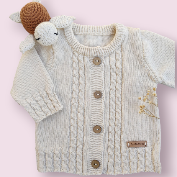 Producto - CAMPERA CON OCHITOS CRUDO