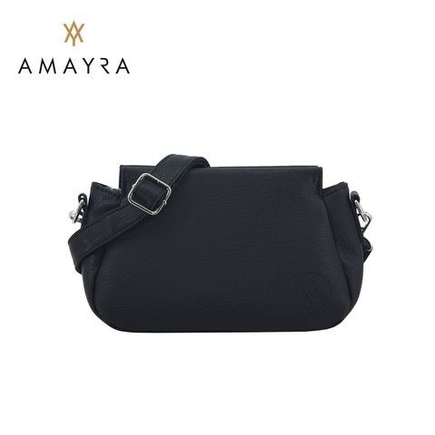 Producto - CARTERA BANDOLERA PU NEGRA 24X15X10CM AMAYRA