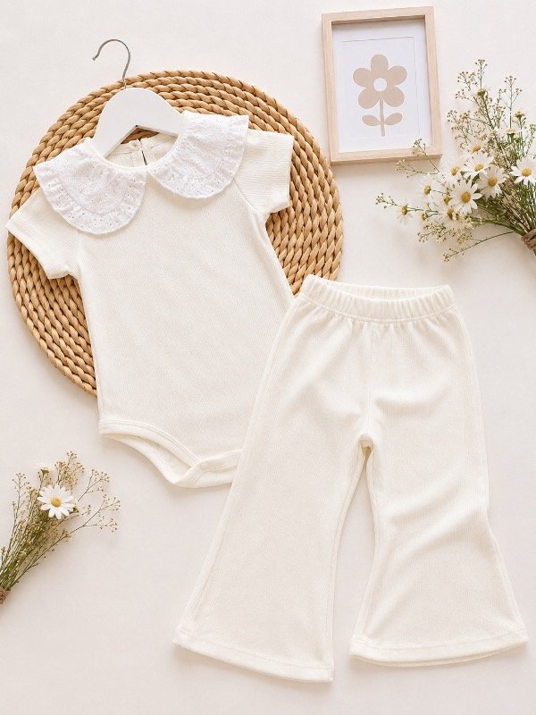 Producto - CONJUNTO BRODERY NATURAL (BODY + PANTALÓN OXFORD)