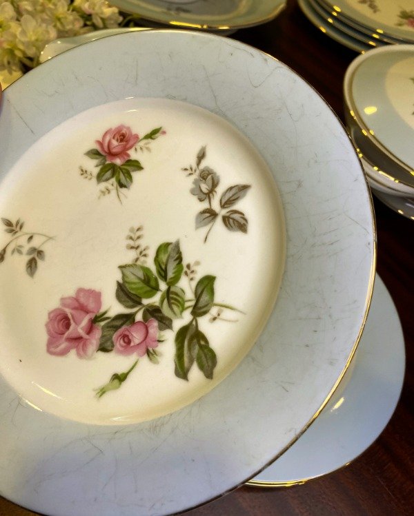Producto - Plato De Postre X RC Japan OUTLET (borde rayado)