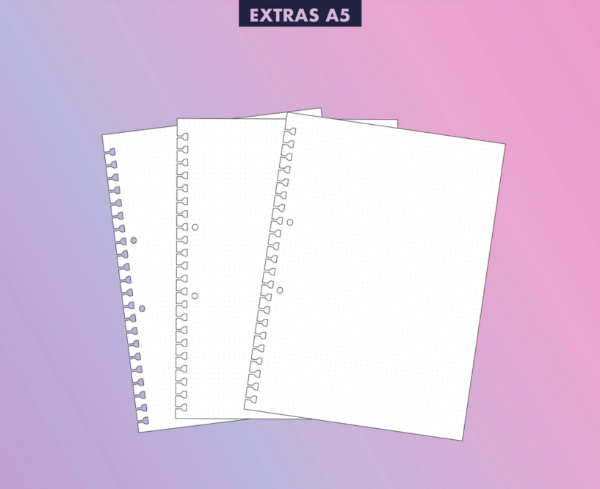 Producto - Repuesto A5 Puntos Guia - Pack 40 hojas