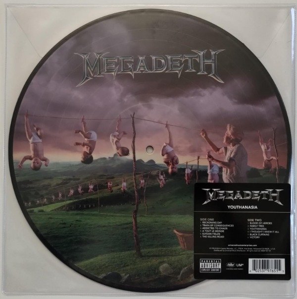 Producto - MEGADETH Youthanasia Disco Vinilo LP PICTURE DISC USA 2014 - 0