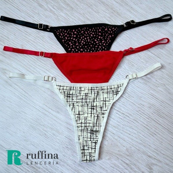 Producto - Pack x3 colaless regulables de algodón NICOLETTA (talle 3) - Art. 3500