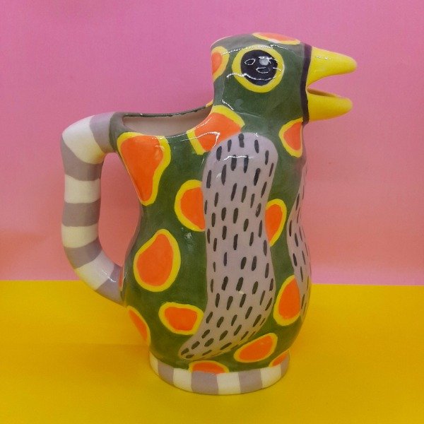 Producto - Pingüino grande 1L #10 Verde, naranja y violeta