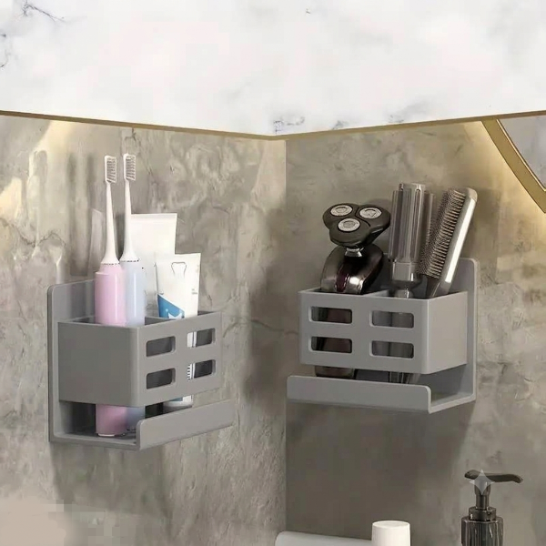Producto - Organizador adhesivo gris - 0