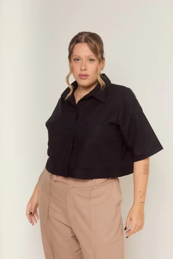 Producto - Camisa CROP lino