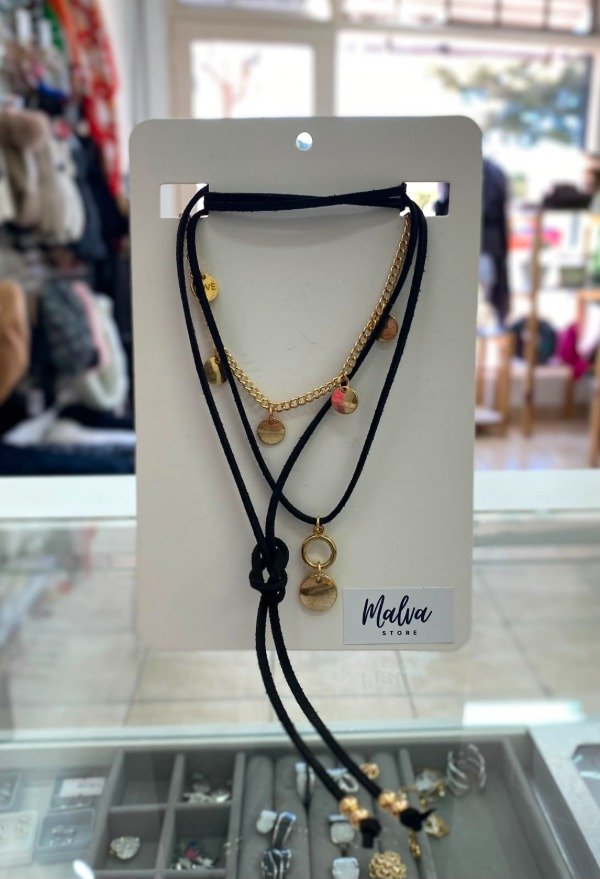 Producto - Set Choker Collar Dorado - 1