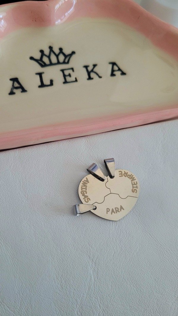 Producto - Dije corazón para compartir amigas por siempre - 1
