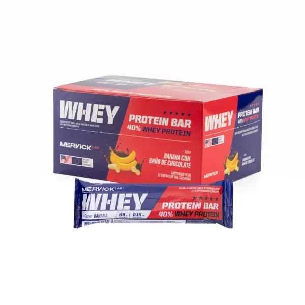 Producto - Whey Protein Bar Mervick 65gr X 12 U Banana