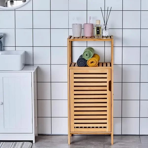 Producto - Estanteria Organizador De Bambú Con Puerta Imantada Multiuso - 0