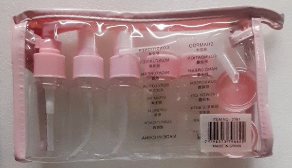 Producto - Kit de viaje x 9 piezas TJR 11/25