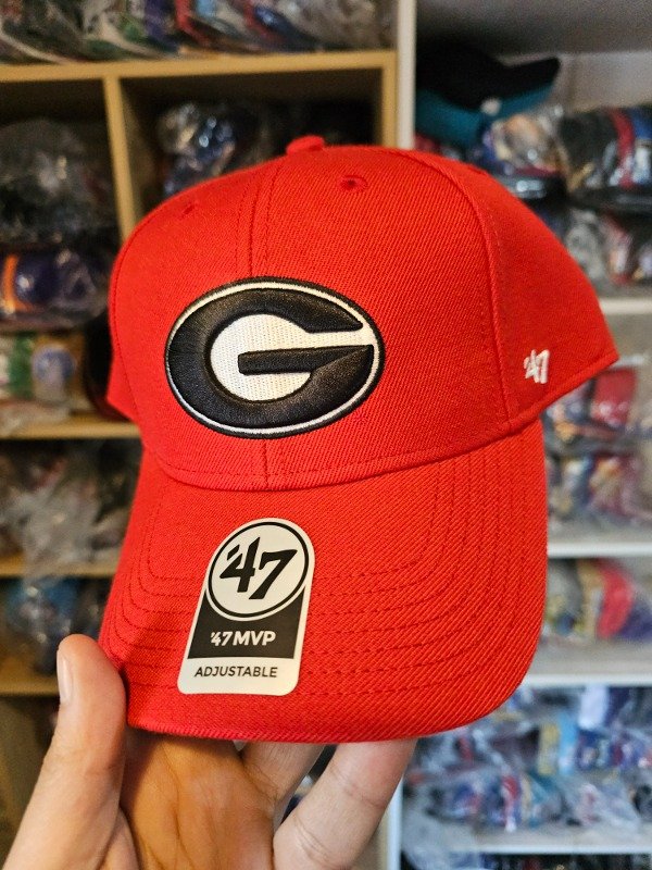 Georgia Bulldogs red '47 MVP adjustable con velcro