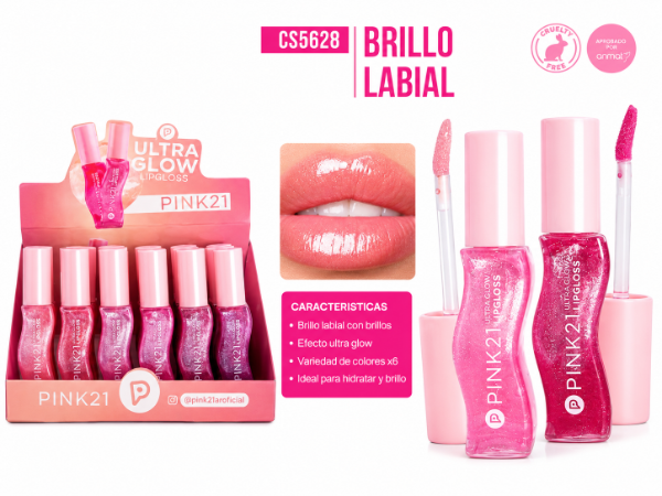 Producto - BRILLO LABIAL ULTRA GLOW PINK21