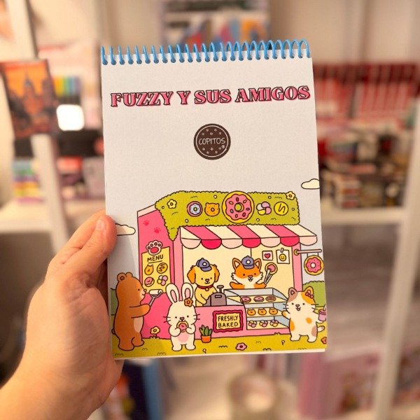 Producto - Libro para pintar Fuzzy y sus amigos